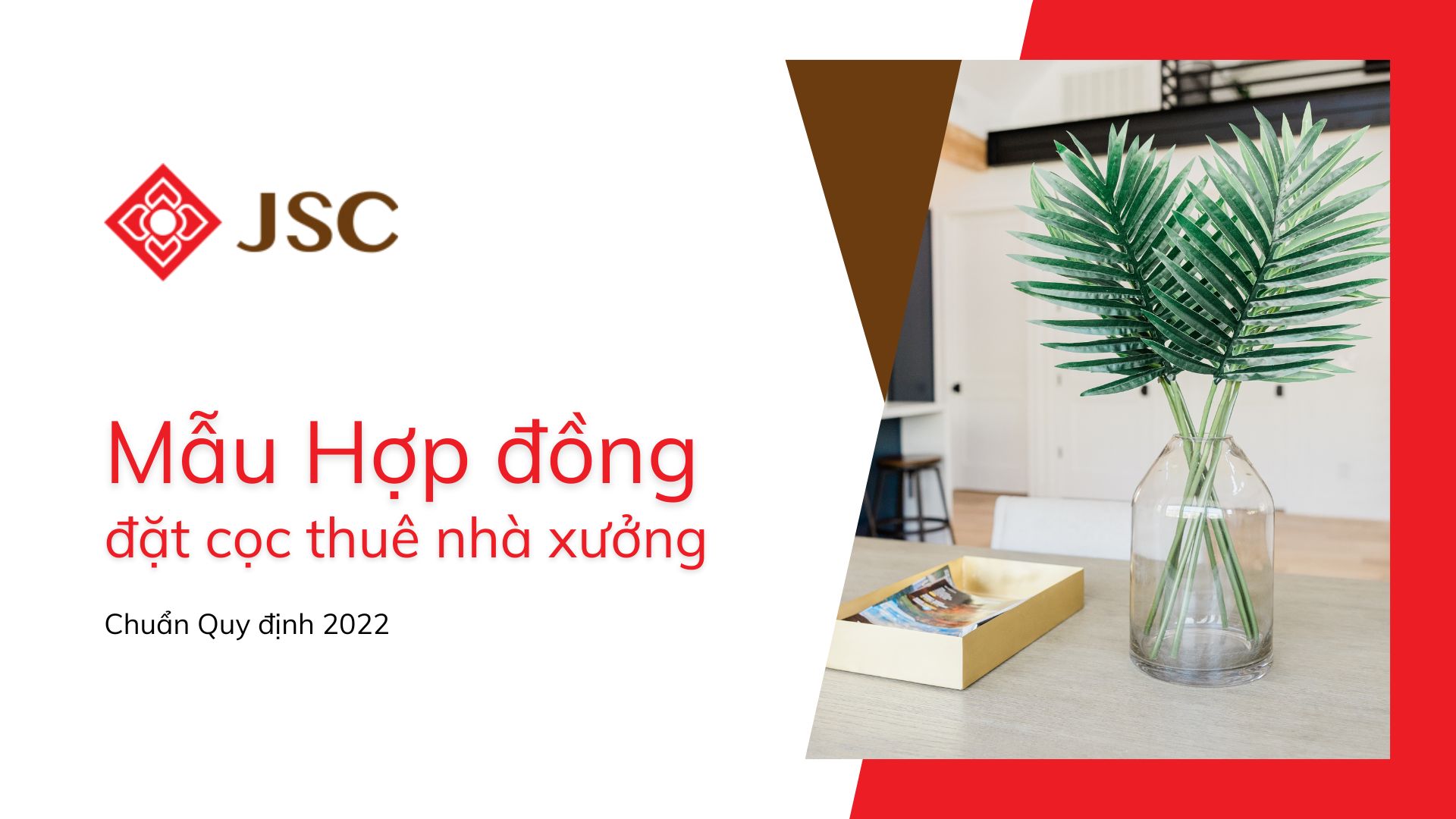 Mẫu hợp đồng đặt cọc thuê nhà xưởng 2022